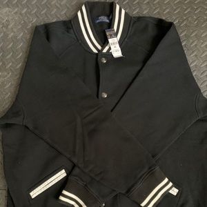 Ralph Lauren 𝐁𝐥𝐚𝐜𝐤 and White Sweater Jacket